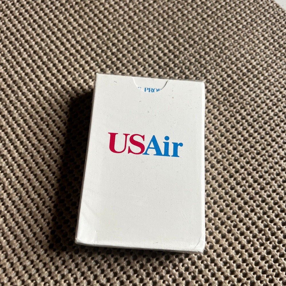 Vintage USAir Playing Cards Factory Sealed Airline Memorabilia Collectible Deck